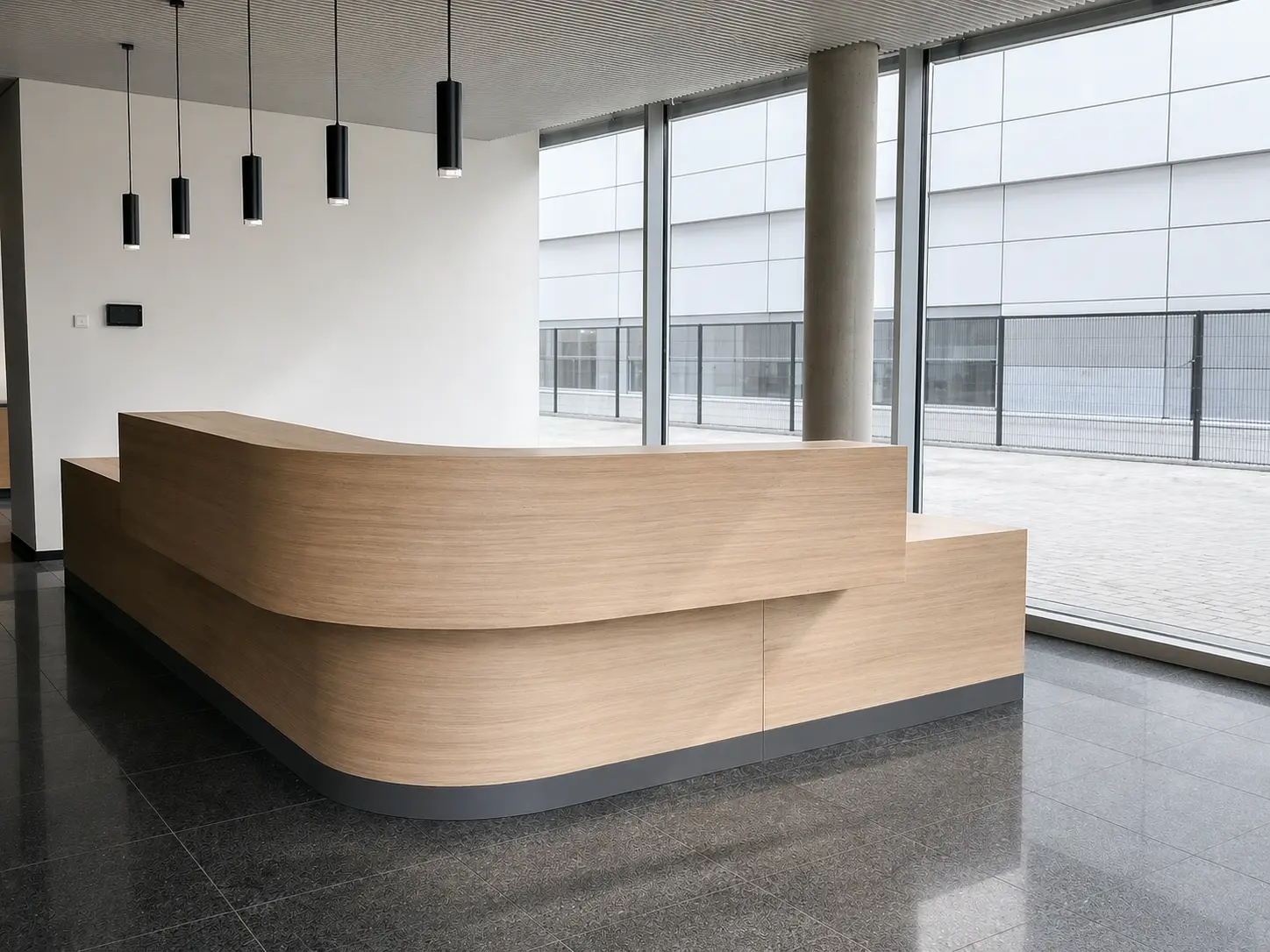 FANUC – Neubau Kompetenzzentrum – Gewerbe Innenausbau in Neuhausen | b² interior